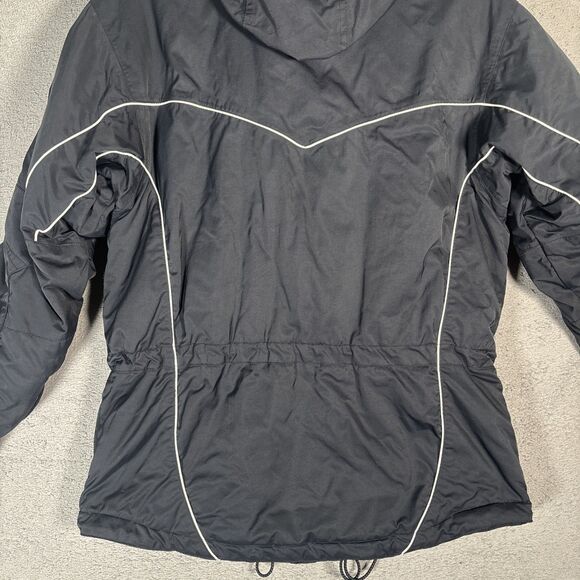 Obermeyer Ridge Line Ski Snow Jacket Women Size 8 Black Gorpcore Detachable Hood - Picture 11 of 16